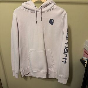 Carhartt Women's Light purple Hoodie with dark purple Logo